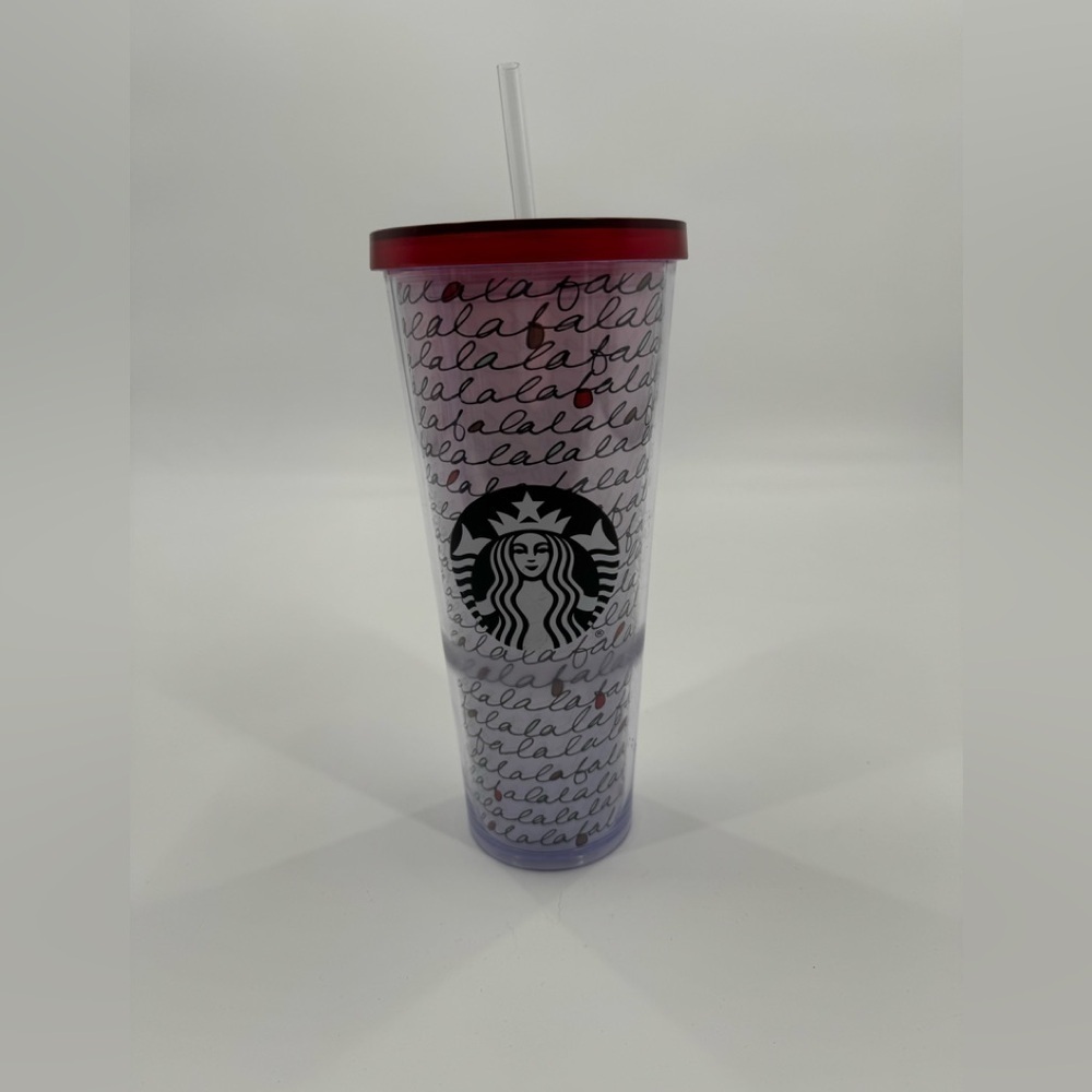 Starbucks 2016 fa la la cold venti cup new straw - Picture 1 of 11